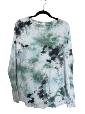 Free People Oversized Tie-Dye Long Sleeve Crewneck